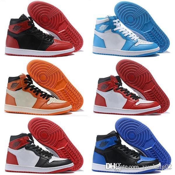 

designer shoes 1s og mens shoes chicago 6 rings sneakers bred toe trainers women mid new love unc backboard sport shoes 36-47, Black