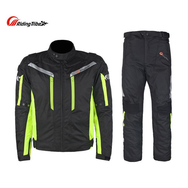 

riding tribe off- road warm motorbike jacket motorcycle jackets pants waterproof protector motocross clothes suits trousers