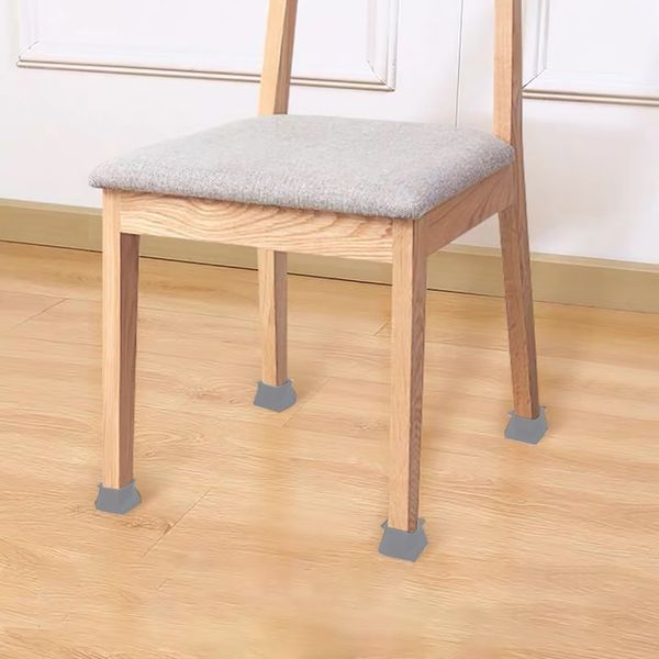 

silicone table chair leg mat non-slip table chair leg caps foot protection bottom cover pads wood floor protectors #r15 chair covers