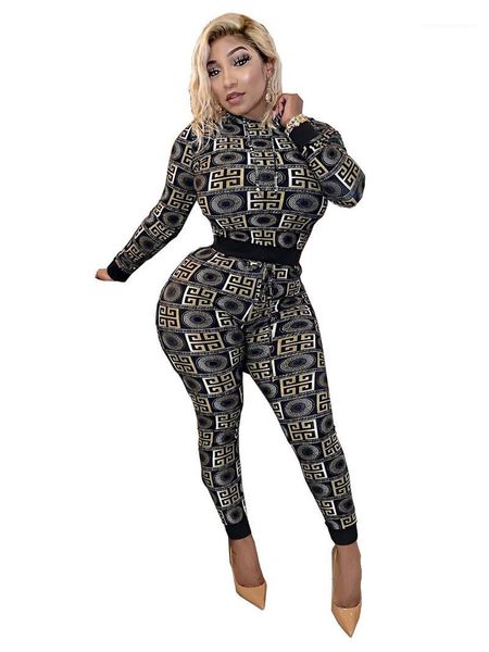 

autumn sports set with hoodie women jumpsuit casual apparel digital printed female 2pcs pants spring, White