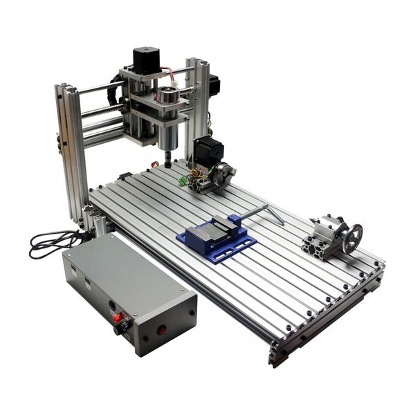 

3060 metal cnc router 400w engraving drilling and milling machine 3axis / 4axis diy engraver
