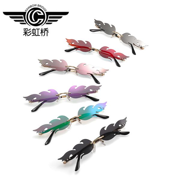 

солнечные очки стиля пламени моста радуги 1829, White;black