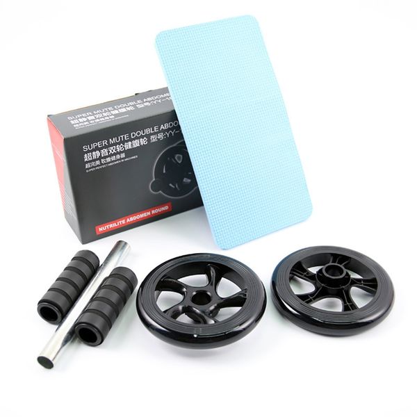 

two-wheeled abdominal wheel sports abdomen roller abdominal core workout wheel fitness gym home muscle trainer new