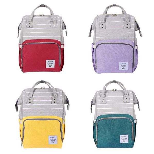 

38 styles lequeen mummy maternity nappy bag large bags fashion mummy maternity diaper bags large capacity stripe travel backpack