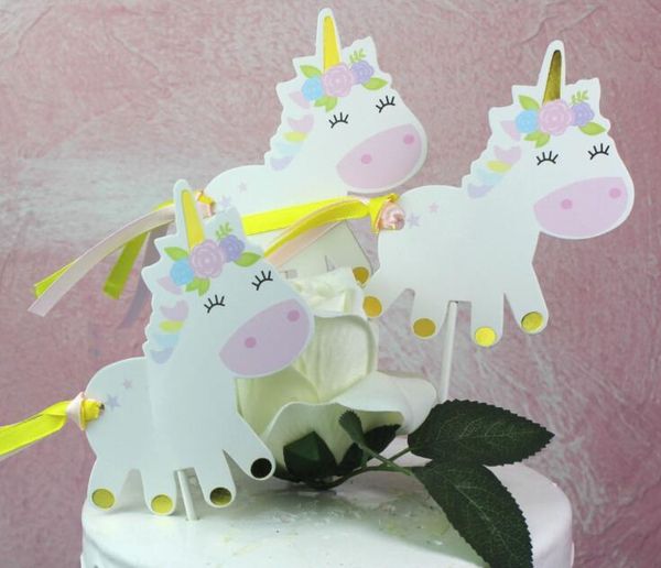 

unicorn cupcake er cute cartoon unicorn cupcake er with ribbon for children birthday baby shower party decoration