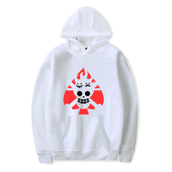 

new hoodie one piece women's men's fashion autumn and winter sweatshirt one piece female / men's white skull print pullover, Black