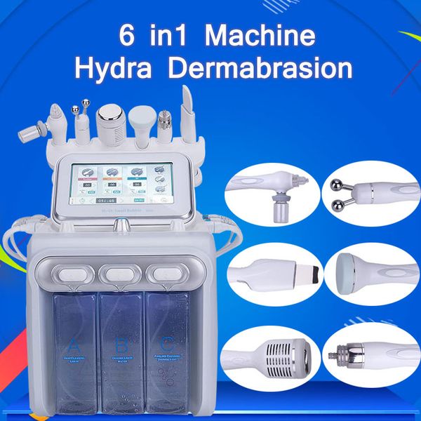 

6in1 h2o2 hydra dermabrasion rf bio lift spa facial machine hydro microdermabrasion facial machine water aqua peel cold hammer oxygen spray
