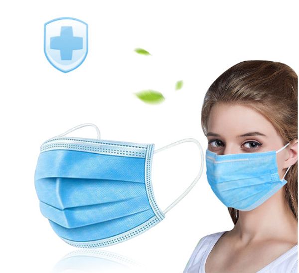 

одноразовые маски для лица одноразовые 3 слоя пылезащитная маска для лица защитный чехол маски набор антипылевая маска 50шт=1 коробка беспла