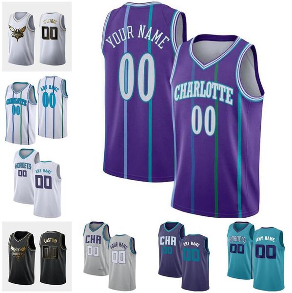 

custom men's basketball jersey charlotte hornets 8 kemba walker 4 devonte graham any name and number swingman jersey, Black;red