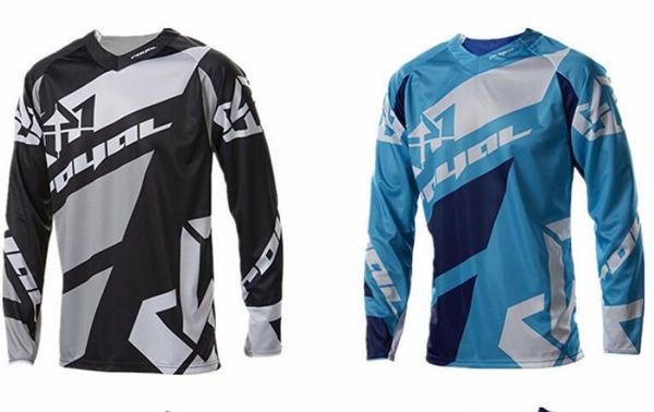 

05 summer jersey mountain bike riding suit jacket men's soft tail mountain bike off-road motorcycle downhill service, Black