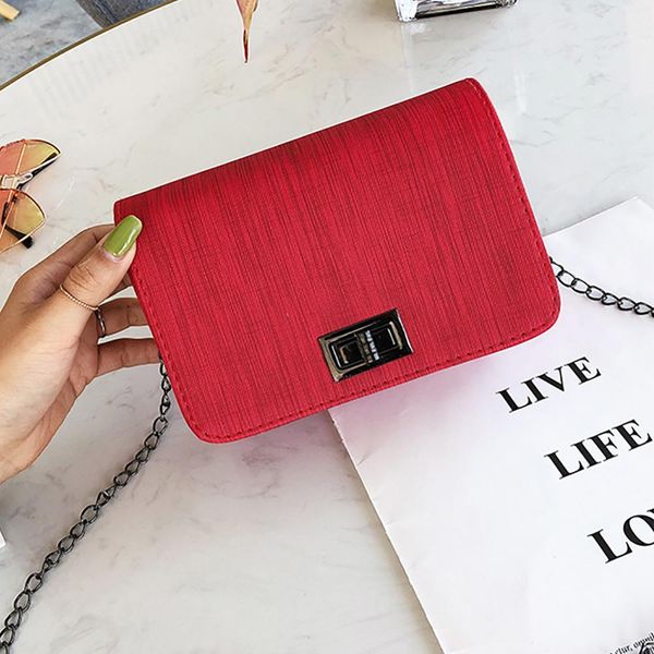 

fashion matte pu leather women bags handbags shoulder bag small chain crossbody messenger bags