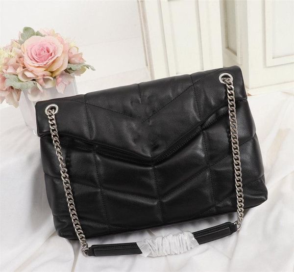 

lamb leather luxury designer handbags loulou puffer bags chain shoulder bag quilted lambskin handbag women bags