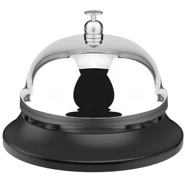 

large bell, 10cm inches in diameter, table bell with metal rust-proof structure, desk, l, school, restaurant service bell, t