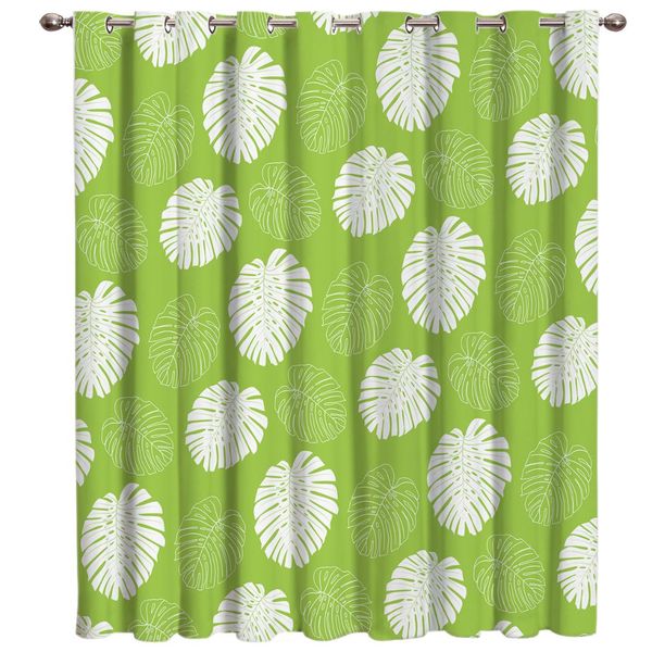 

tropical plant bamboo blackout bathroom curtains bedroom drapes fabric decor kids curtain panels with grommets window treatment