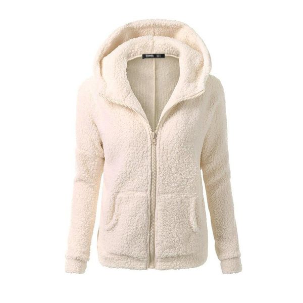 

women jacket ladies hoodie sweatshirt winter fashion slim fit warm sweater outwear pullover, Black;brown