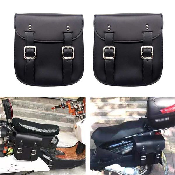 

1 pair universal motorbike tail side bags storage tool left & right motorcycle saddle bags large capacity for