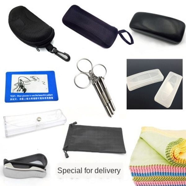 

special box cloth three-piece set box glasses cloth waterproof glasses bag convenient screwdriver polarized test card