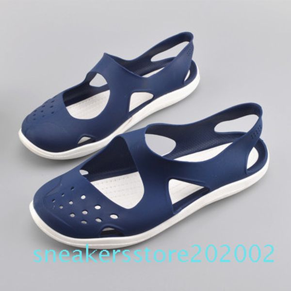 

2020 new soft bottom baotou summer comfortable jelly beach sandals women s02, Black