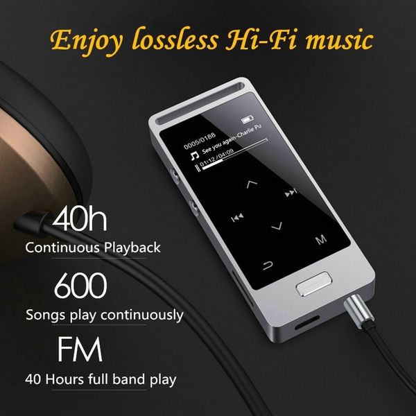 

touch screen mp3 player 8gb yescool x3 metal ape/flac/wav high sound quality lossless music player lyric display with fm radio
