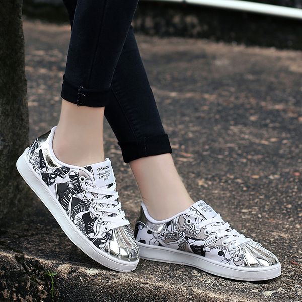 

shoes woman fashion white canvas shoes sneakers women chaussures femme leisure flats schoenen vrouw new designer dropshipping, Black