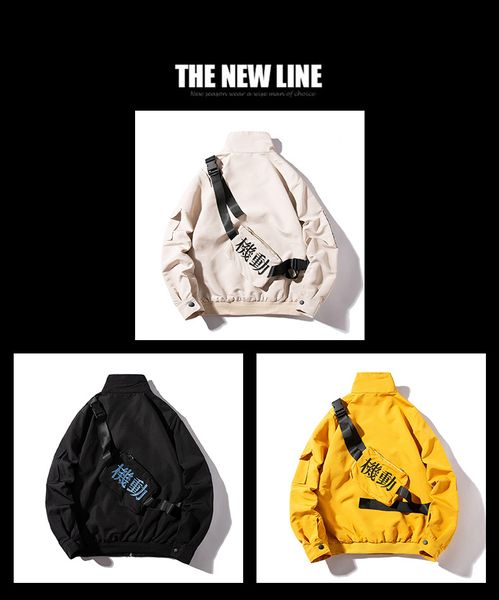 

19ss mens motor ветровка куртка весна осень одежда мода повседневная дизайнерские куртки jp hommes пальто, Black;brown