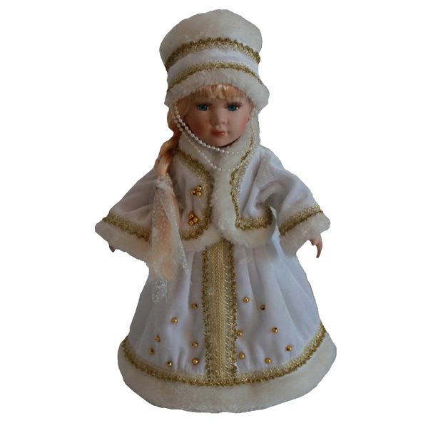

30cm vintage style porcelain standing victorian dolls in dress with stand