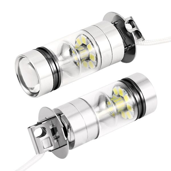 

2pcs h3 motorcycle lighting led fog light 100w super bright chips car driving bulb 12v 20 white head lanp source