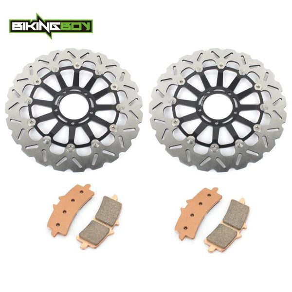 

bikingboy front brake discs disks rotors pads for 1199 panigale / r / s 2012-2013 1098 s 2007-2008 1198 2009-2011