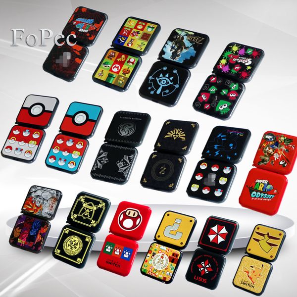 

fopcc ns portable case card holder shockproof hard shell storage for nintendo switch ns game card box