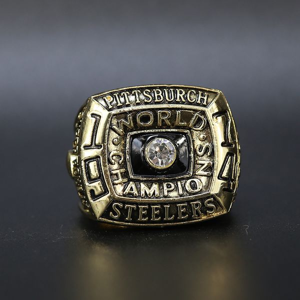 

1974 pittsburgh steel football championship ring wholesale ing, Golden;silver