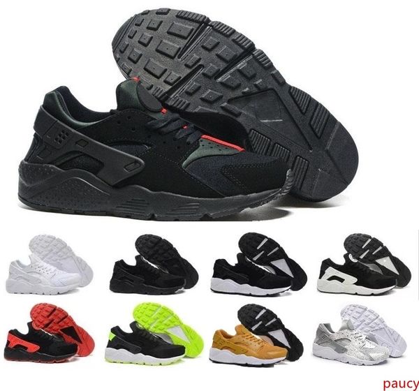 

новые air huarache i кроссовки для мужчин женщин, зеленый белого black rose gold тапок тройных huaraches 1 тренеры huraches спортивной обуви