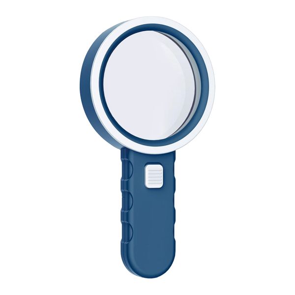 

12 led light 30x handheld magnifier reading magnifying glass lens