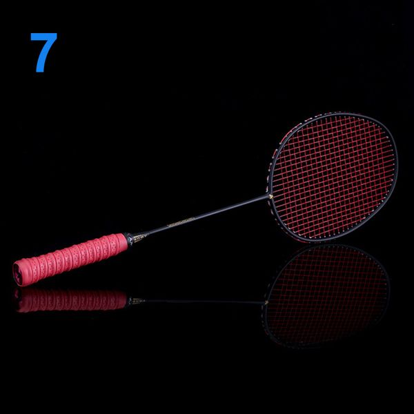 

new ultralight 6u badminton racket professional carbon portable grips sports lmh66