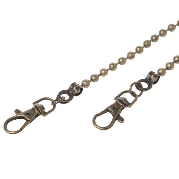 

metal purse chain straps handle shoulder cross body bag replacement handbag diy q84b, Black