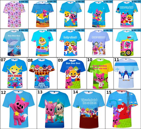 

Baby hark t hirt for kid 33 tyle baby hark t hirt kid 110 120 130 140 150 cartoon baby hark clothing kid gift 20pc