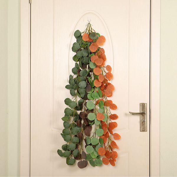 

faux plant decor 1pc 100 cm simulation plant home decor small eucalyptus green leaf money leaf home decoration#p9