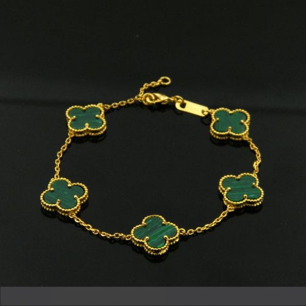 

горячие продажи высокое качество модный бренд 18 карат золото титан стальной браслет красочный лист браслет подходит для пары подарок, Golden;silver