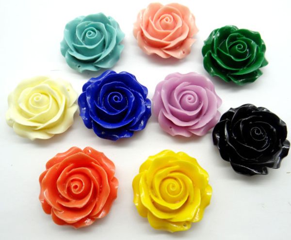 

natural chinese organic cinnabar quartz crystal carve of flower charm pendant for diy jewelry making necklace accessories 6pcs, Silver