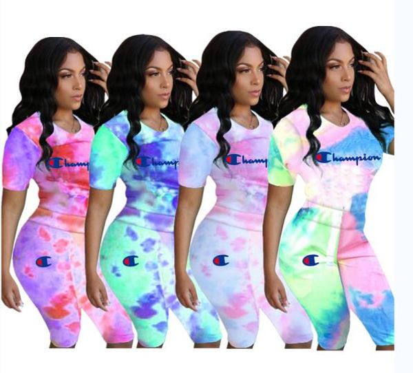 

Brand de igner women jogging uit hort leeve two piece et track uit t hirt legging outfit port wear port pullover crop uit