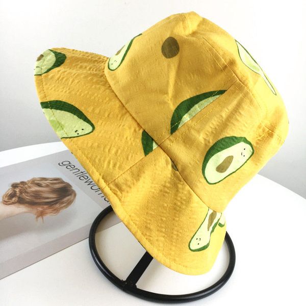 

cotton fruit print bucket hat fisherman hat outdoor travel sun cap hats for men and women 199