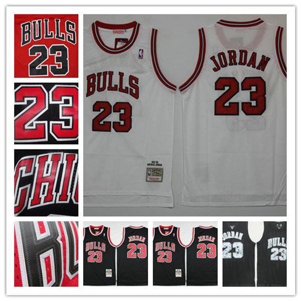 

23 michael jordan jer ey men 039 ba ketball jer ey 45 jordan jer ey grade me h cla ic black red white color all titched logo