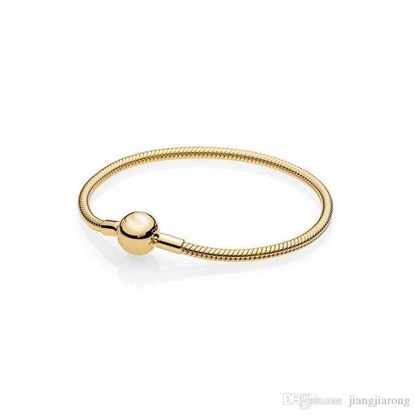 

new jewelry big brand pda bangle for love women and man smooth bracelet buckle classic factory wholesale 925 silver sell jewelry, Golden;silver