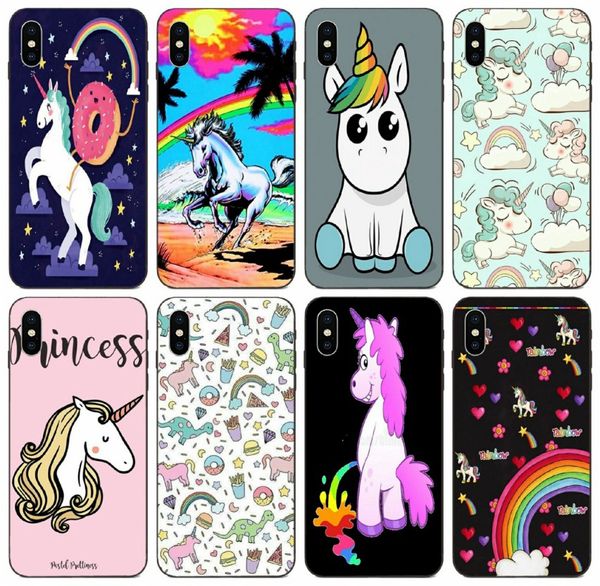 

tongtrade] rainbow unicorn horse case для iphone 11 pro x xs max xr 8s 7s 6s plus samsung s6 s7 edge honor 10 20 lite motorola moto g7 case