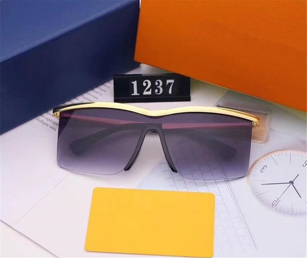 

summer men women designer sunglasses luxury sunglasses adumbral beach goggle glasses uv400 model l1237 6 color option with box, White;black