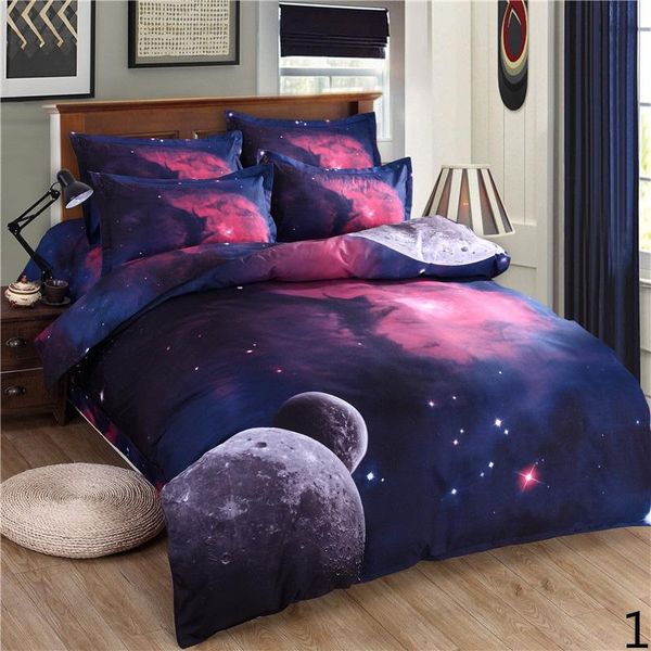 

новый пункт европейский и американский модный комплект постельных принадлежностей 4 шт набор 3d звезда пустой печати мягкое одеяло пододеяль