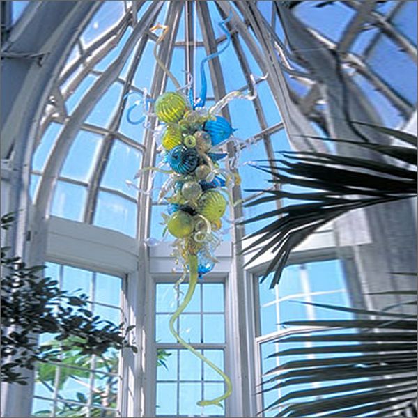 

special colorful flush mount ceicling lights chihuly style hand blown glass art chandelier lighting restaurant l lights