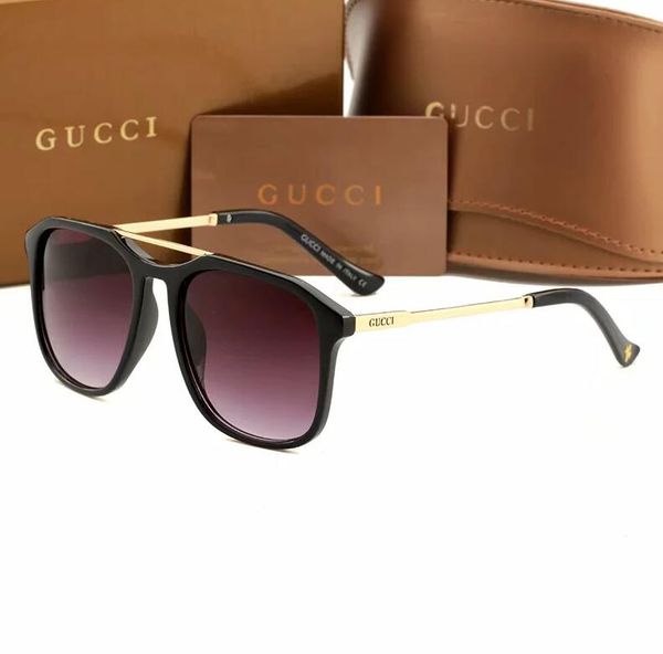 

2020 men designer sunglasses square big frame summer generous style mixed color frame uv protection lens ng 9642, Silver