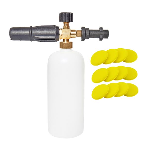 

high presure washer foam generator for karcher k2 - k7 snow foam lance 1l cannon pressure gun & 12pcs sponge clean towel
