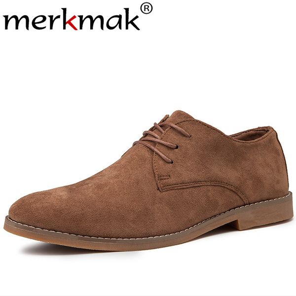 

merkmak 2019 lace-up men shoe british style leather casual shoes business solid color derby footwear big size men party footwear, Black