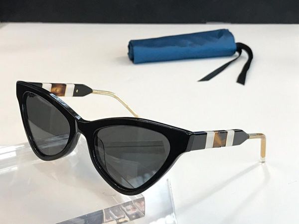 

popular new selling 0597s designer sunglasses for women triangle plate full frame 0597 fashion lady generous style uv400 lens, White;black